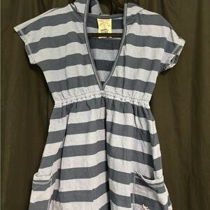 Victoria's Secret Gray and Black Raglan V-Neck Sundress